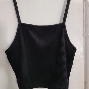 Black crop top